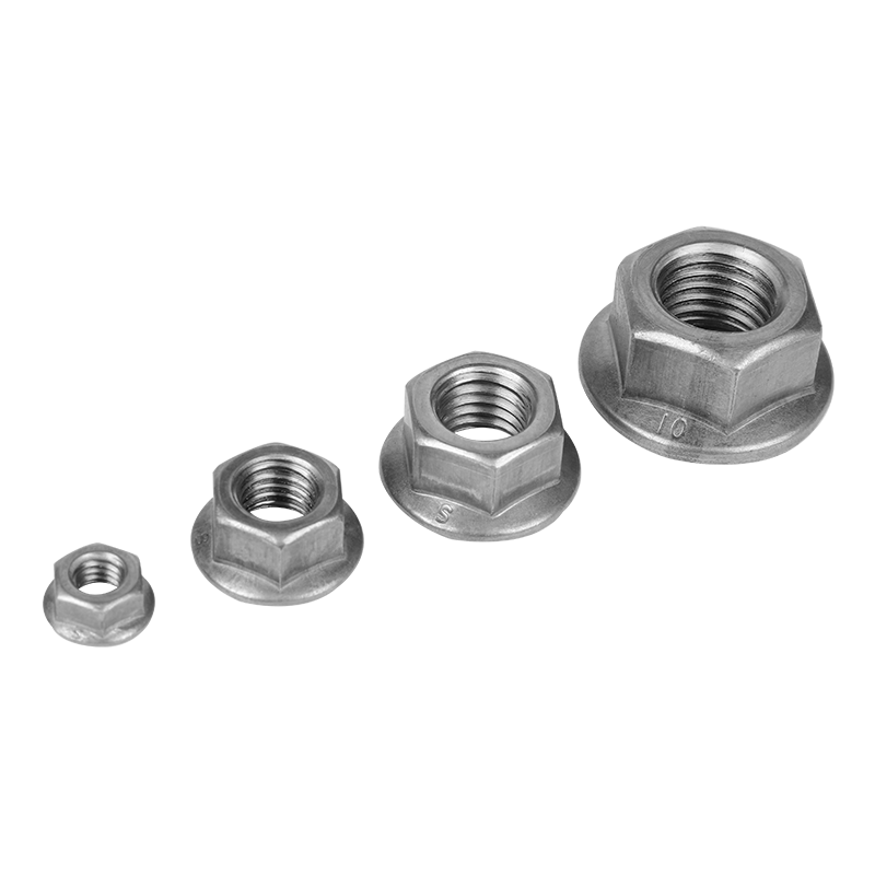 M5-M20 ISO Hexagon Flange Nuts Dengan Gigi Anti Selip